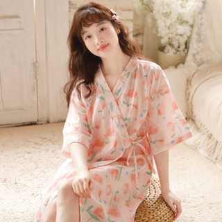 和服 浴衣 浴衣和服 日本和服 和服睡衣 日式睡衣 睡袍 男夏純棉睡衣 春夏季浴袍 和服袍 睡衣 家居服日係和服睡袍薄款