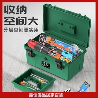 加厚多功能五金手提箱子 多用手提工具箱 五金工具箱 修繕維修工具組 保聯五金工具箱傢用多功能大號塑膠電工專用收納箱盒車載
