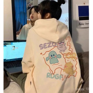 臺灣出貨 女生衣服 帽T連帽衛衣美式 大學T男女生同款韓版大呎碼 oversize 刷毛 加絨 長袖上衣M1190A