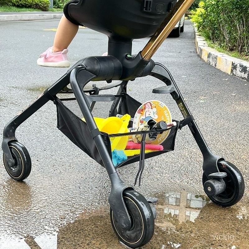 🔷台灣出貨🔷 嬰兒車底部置物籃通用型多功能推車收納袋遛娃神器童車便攜網兜
