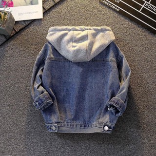 🍓兒童套裝🍓新品熱賣 兒童休閒外套2021秋冬新款中大童開衫棒球服男童 女童春秋夾克韓版潮款♕☾男童春秋牛仔外套