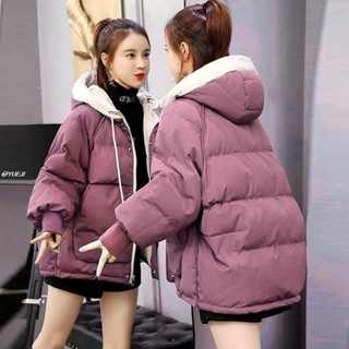 臺灣出貨🌱羽絨棉服 羽絨棉服女2024新款冬季短款韓版寬松學生面包服加厚大碼棉衣外套 大尺碼外套 麵包服外套 冬季外套