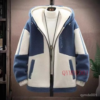 140公斤 8XL大尺碼連帽外套男 胖子寬鬆加厚上衣 大碼羊羔絨長袖外套男冬季保暖夾棉加厚顆粒絨男士夾剋男生外衣