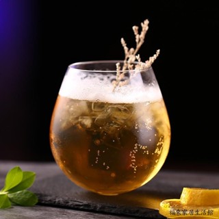 【臺灣免運】【炫彩】ins餐廳不倒翁雞尾酒杯chic飲料杯 北歐玻璃杯個性蛋型玻璃杯ZW01