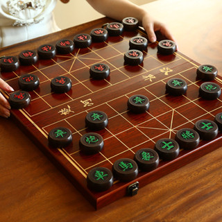 🙏🏻琪琪🙏🏻象棋創新中國象棋實木高檔大號紅木家用特大折疊棋盤成人套裝送長輩嚴選FGHFJ