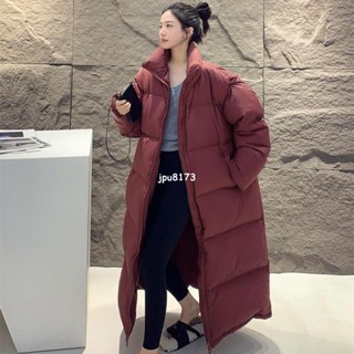 【免運】【小方家】20冬新款韓版大尺碼羽絨棉服女寬鬆立領加厚過膝長款棉衣情侶外套