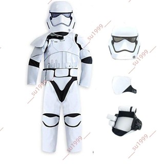特惠精品%萬聖節原力覺醒服裝絕地武士雷伊兒童星球大戰白兵cosplay衣服