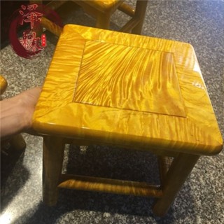 <覓心家居>仙作金絲楠木凳子椅子實木獨板大葉楠矮凳換鞋凳家居飾品實木工藝