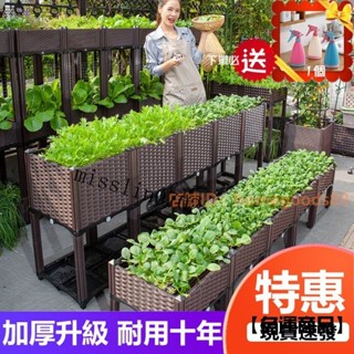 【免運】DIY組閤式蔬菜種植箱 種植盆 陽臺樓頂種菜神器 種菜盆組裝式陽臺大花盆 長方形花盆 特大種菜箱 傢用花箱槽
