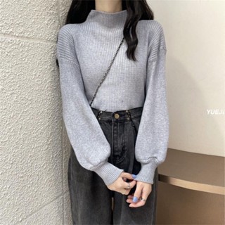 臺灣出貨🌸 冬天毛衣 女裝 寬鬆上衣 針織毛衣 毛衣女春秋季洋氣內搭打底衫新款爆款甜美別致高領針織上衣服