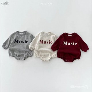 秋款韓版寶寶衣服 英文圖案包屁衣 新生兒衣服 純棉連體衣 兒童包屁衣 嬰兒爬服 寶寶三角包屁衣長袖爬服
