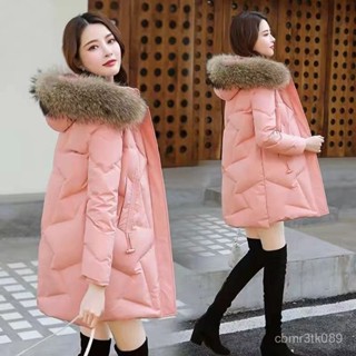 爆款中長版羽絨服女年新款白鴨絨時尚修身外套加厚保暖上衣潮 白鴨絨 保暖 防寒 羽絨外套連帽1101 FCAV