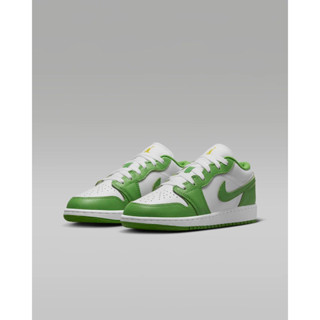 PG.AIR JORDAN 1 LOW SE BG 白綠色 低筒 一代 喬丹 大童鞋 HF4779-100