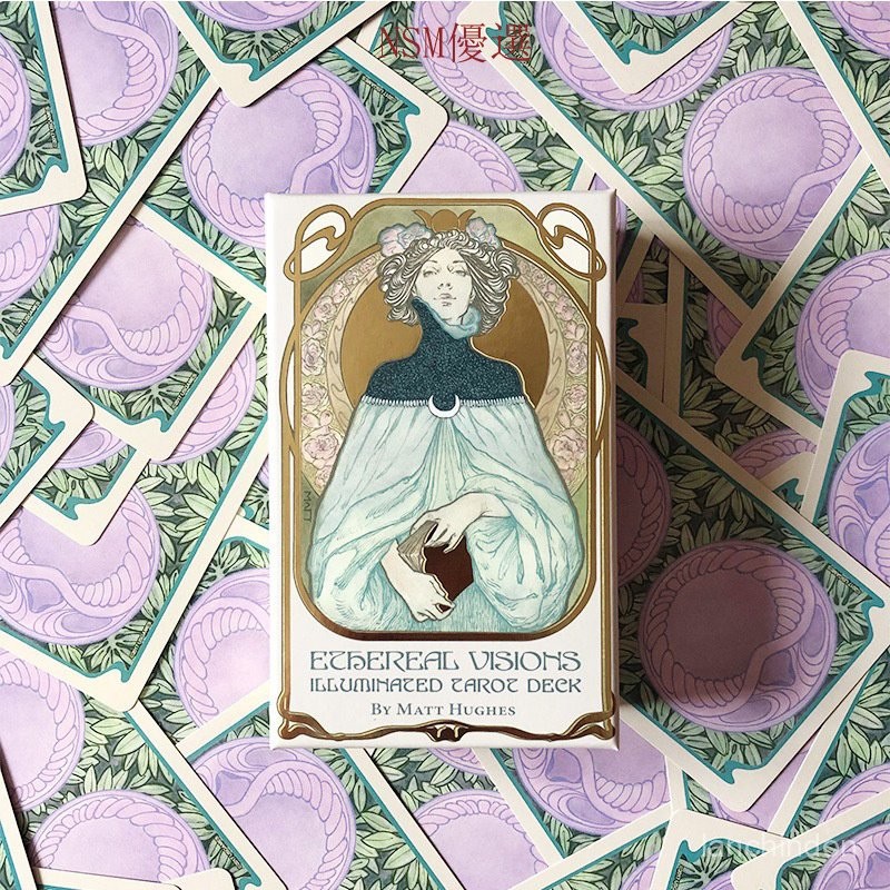 進口版 縹緲羅牌塔書桌遊 Ethereal Visions Tarot 卡羅牌 經典塔羅 花影塔羅 貓塔羅 奧修禪塔羅