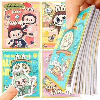 keke✨Labubu Monster 貼紙 - 筆記本材料紙 - 兒童 DIY 貼紙 - 卡通貼紙包 - 防水、自粘、