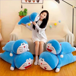 抱枕 靠枕🎀 哆啦A夢公仔多拉機器貓叮當貓毛絨玩具娃娃睡覺抱枕床上長條枕頭