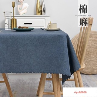 【唯家】【可定製尺寸】桌巾 桌布 北歐風棉麻桌巾 防水桌巾 防水桌布 防水防油 餐桌巾 餐桌布 餐墊 桌墊 日式棉麻桌巾