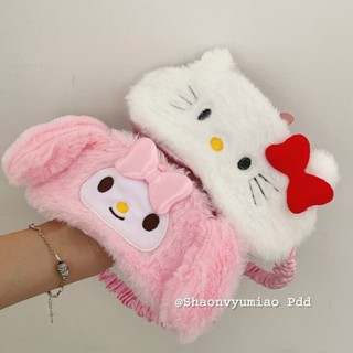 【❤臺灣發貨🔥】旅行眼罩 遮光眼罩 日系ins軟妹Hellokitty毛絨眼罩睡覺遮光冬夏通用助眠眼罩可愛女