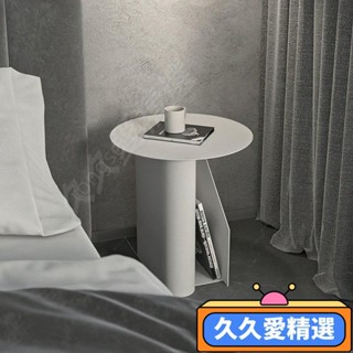 【熱銷】北歐設計師臥室床頭櫃現代簡約白色極簡小型創意床邊櫃輕奢小桌子JJAJ