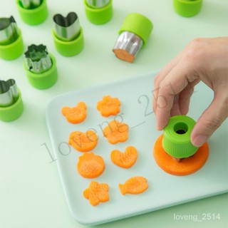 熱銷 不銹鋼蔬菜水果造型壓花刀蝴蝶麵模具寶寶輔食卡通切模麵點工具 用心選品