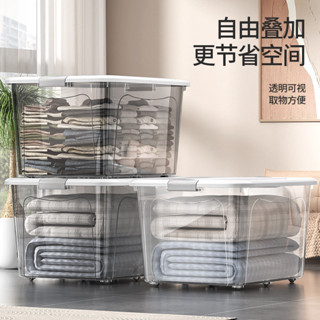 🔥 透明收納箱家用車用衣服玩具零食後備整理箱儲物箱子塑膠筐收納盒小紅書同款日用品家居用品居家生活