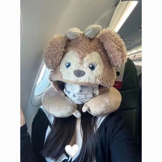 有點東西✈雪莉玫U型枕迪士尼帽子可愛連帽頸枕u型枕開車飛機高鐵旅行護頸枕 護頸枕 旅行飛機枕 午睡枕