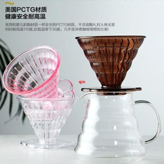咖啡周邊 咖啡過濾器 美國PCTG咖啡濾杯 手沖咖啡壺套裝 手沖杯錐型 滴漏式