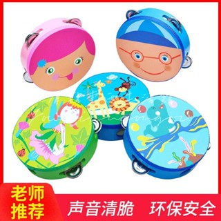 卡通鈴鼓 幼兒園手拍鼓 鈴鐺打擊樂器 益智早教批發舞蹈音樂表演道具 P1