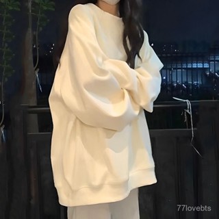 ✨ZeR0'衣櫥✨2024年新款爆款洋氣ins純棉長袖t恤女寬鬆遮肉百搭顯瘦中長款衛衣 秋冬上衣 秋冬穿搭 女裝