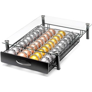 悠遊好物收納 咖啡 Vertuo 膠囊收納盒咖啡包架儲物抽屜 Nespresso 用於 Vertuoline 膠囊架