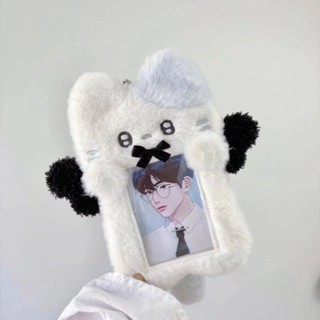 【臺灣出貨】🎀🎀原創卡通毛絨卡套ins學生飯卡公交校園小卡展示保護套掛件可愛