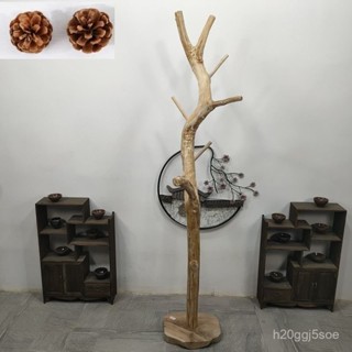 ⭐ 可開發票⭐天然實木衣帽架落現代地家用掛衣架主臥單桿北歐式衣物木色陳列架 BNVU