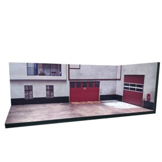 1:64車模展示盒 1：64場景模型 1/64微縮模型 停車場模型 停車場場景模型 小比例場景背景 模擬閤金車場景模型