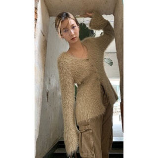 IS KR ins ✨韓國 米蘭 鬆弛感 東大門開衫針織外套女新款秋冬外搭v領法式慵懶風複古長袖毛衣ins潮