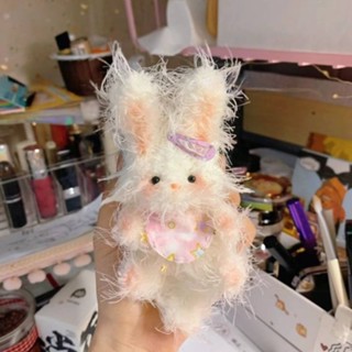 臺灣出貨✨新店優惠 diy 材料包 鳳羽絨扭扭棒兔子手工編織diy材料包玩偶成品新款手工小狗小擺件