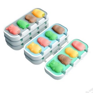 /低價 可愛冰棒模具 冰棒模具 雪糕模具 造型冰棒模具 製冰盒 製冰模具 冰模具 冰棒模具 自製冰棒 帶蓋冰模具