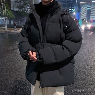 臺灣出貨💖棉服男士棉襖冬季潮流寬鬆立領麵包保暖棉衣外套夾剋 BFUF