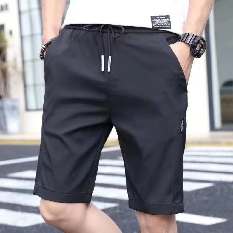 【M世代】降溫冰絲短褲 薄款冰絲褲日韓流行新款休閒短褲 型男休閒短褲 冰絲短褲 降溫褲 短褲男APBD02