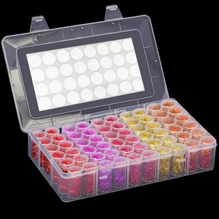 精品🌈24/30/60 瓶 5D 鑽石繪畫工具收納盒鑽石繪畫配件工具珠子馬賽克收納盒,DIY 收納盒首飾收納