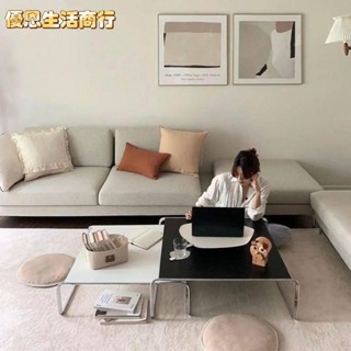 🔷優恩生活商行🔷中古方形網紅茶几 餐桌 ins風現代簡約客廳休閒邊幾 包豪斯不銹鋼套幾 客廳茶几 客廳傢俱