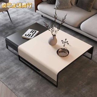 🔷優恩生活商行🔷意式輕奢ins風茶几 家用沙發客廳小戶型伸縮極簡組合茶几 客廳桌子 簡約方形茶几 桌子 餐桌 傢俱