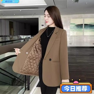威旺優品8FW韓國 西裝外套 加厚西裝外套 女生西裝外套 秋冬外套 韓版外套 西服外套 夾棉加厚西裝外套女 大尺碼西裝外