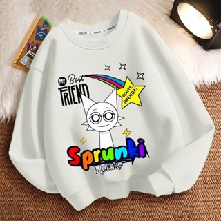 臺灣出貨 Sprunki節奏盒子秋冬新款小中大男女兒童衛衣圓領加厚長袖潮外套