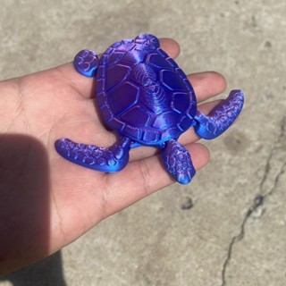 臺灣出貨✨擺件 模型 diy 3D列印手工模擬海龜diy關節可動禮物手辦小朋友禮品可漂浮