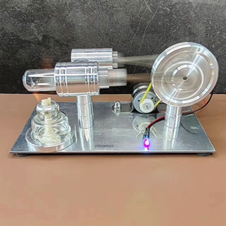 斯特林發動機外燃機微型發電機生日禮物發動機蒸汽機模型引擎迷你