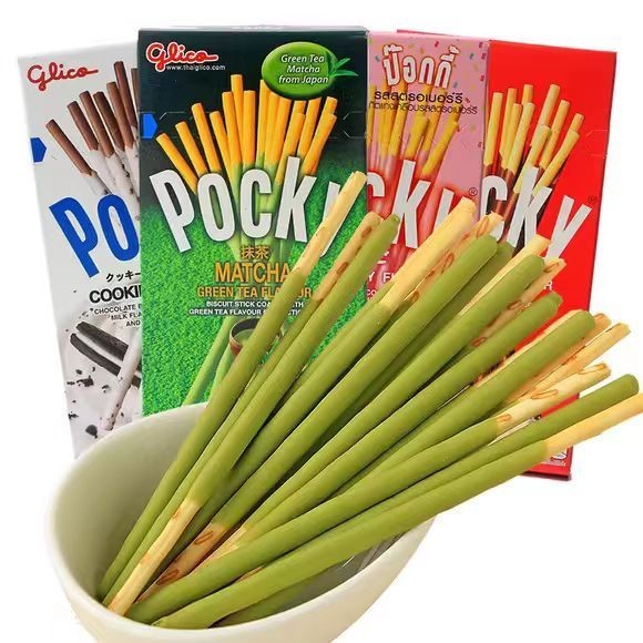 在台出貨【Glico】泰國 pocky 固力果 pocky餅乾棒 巧克力味 草莓 番茄 沙拉 抹茶 香蕉 盒裝 袋裝