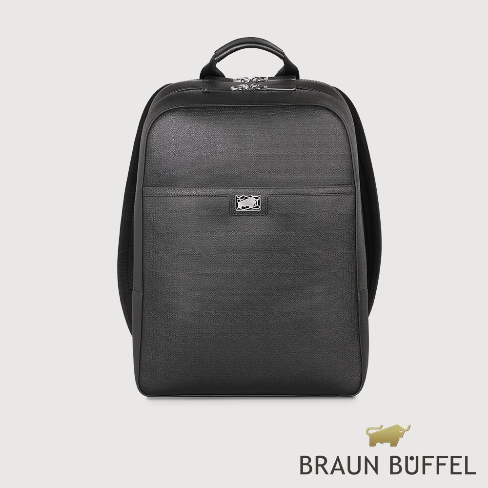 【BRAUN BUFFEL 德國小金牛】台灣總代理 安德勒 後背包-黑色/BF531-73-BK