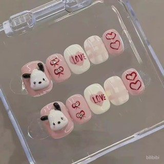 [新款上市]💅帕恰狗穿戴美甲可愛純手工顯白指甲貼片成品 ins卡通可愛新款短甲 兒童指甲貼 兒童美甲 兒童穿戴甲