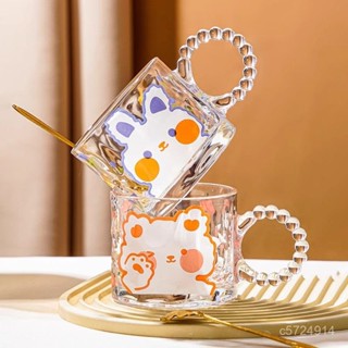 🔸新品🔸玻璃杯燕麥牛奶杯高顔值早餐杯女生專用喝水杯家用痠奶杯泡咖啡杯