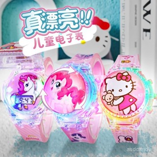 【臺灣-出貨】小馬寶利卡通獨角獸兒童手錶音樂髮光旋轉女孩寶寶4嵗電子玩具錶6